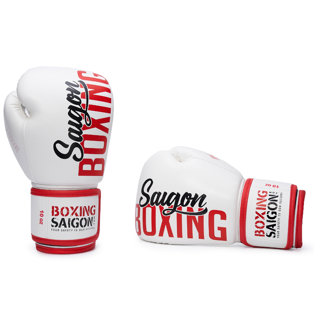 Găng Tay Boxing Saigon Inspire 1.0 - White/Red