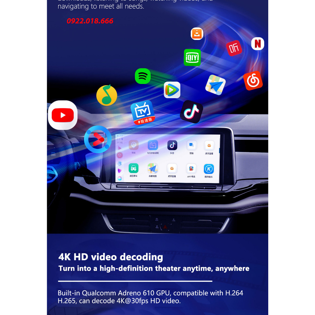 Box Android BINGO GT6 2023 -Tặng Ngay Vietmap S2 FREE+SIM 4G - Android 12.0 Chip 665 RAM 4GB+ROM 64GB