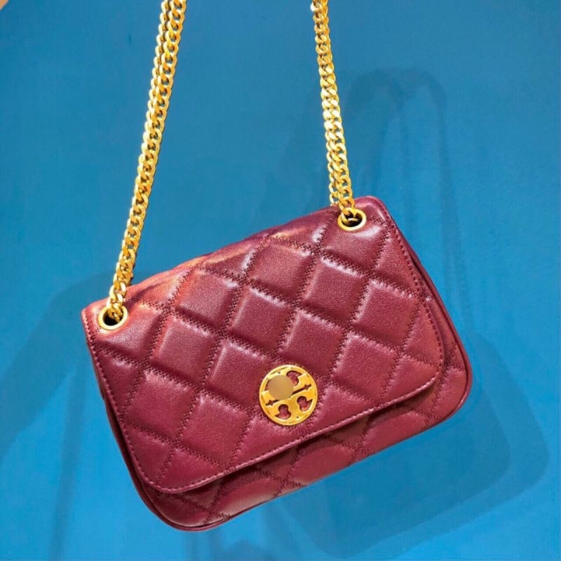TÚI TORY BURCH WILLA SMALL LEATHER SHOULDER BAG