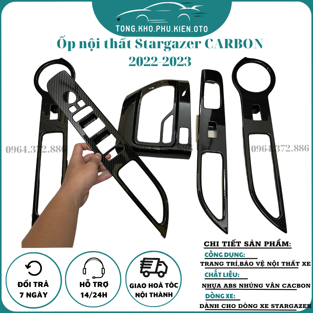 Ốp nội thất xe Stargazer 2022-2023 mẫu Carbon