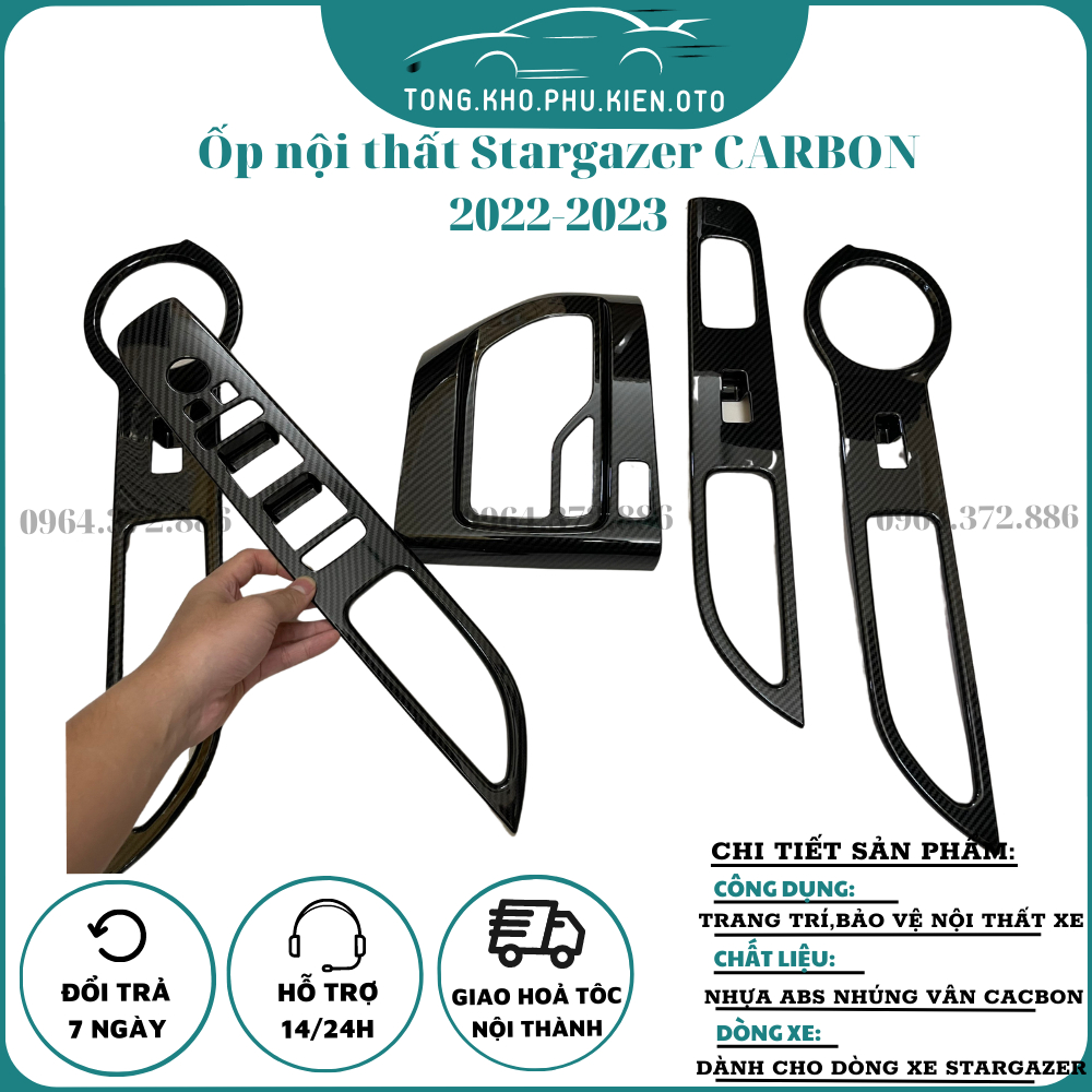 Ốp nội thất xe Stargazer 2022-2023 mẫu Carbon