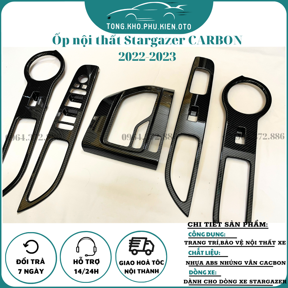Ốp nội thất xe Stargazer 2022-2023 mẫu Carbon