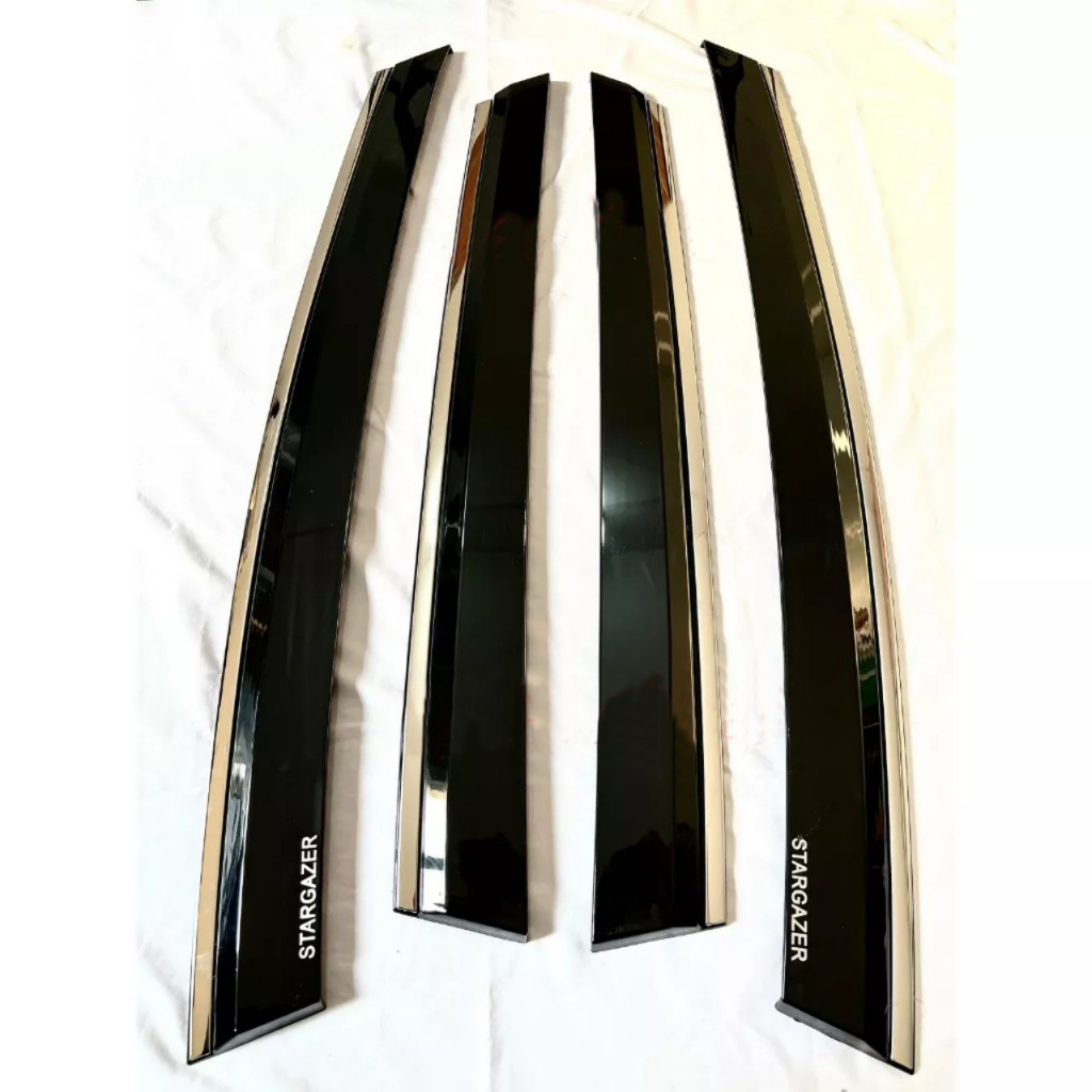 Vè Che Mưa Chỉ Inox Xe Huyndai Stargazer 2023 Mẫu Chỉ Inox Và Đen Thái Cao Cấp