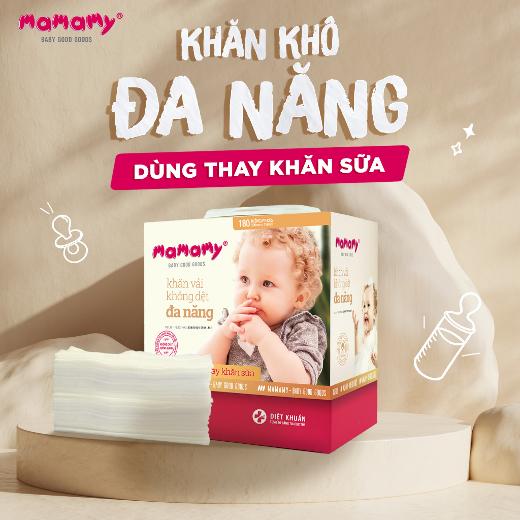 Khăn khô đa năng Mamamy / Mamamy Tropical ( 160-180 tờ )