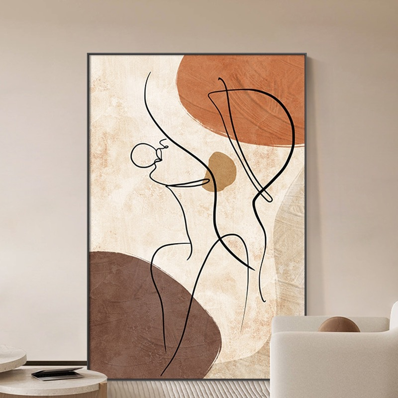 Tranh tối giản cô gái bắc âu trừu tượng nhiều mẫu chất liệu canvas cao cấp đã gồm khung viền tặng kèm đinh treo sẵn