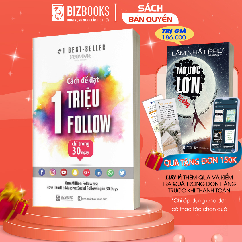 Sách Cách Để Đạt 1 Triệu Follow Chỉ Trong 30 Ngày - Trở Thành Người Có Sức Ảnh Hưởng Trên Mạng Xã Hội