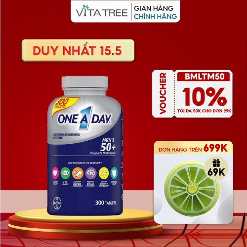 Vitamin tổng hợp Kirkland Signature One a day men 300 Viên giúp cơ thể khỏe mạnh cường tráng của Mỹ