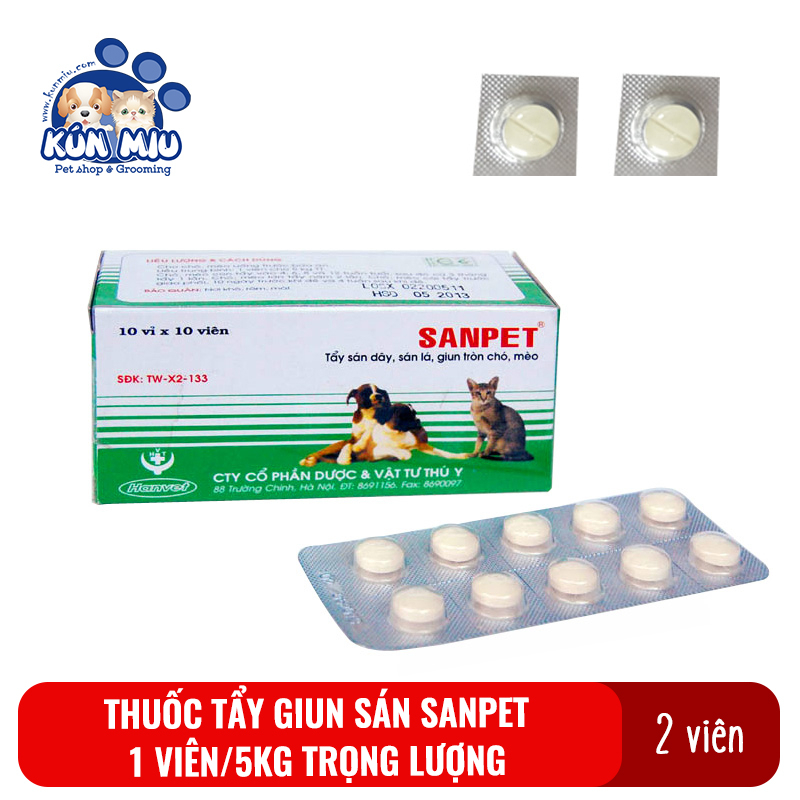 Sổ lãi chó mèo loại tốt (1v/5kg)
