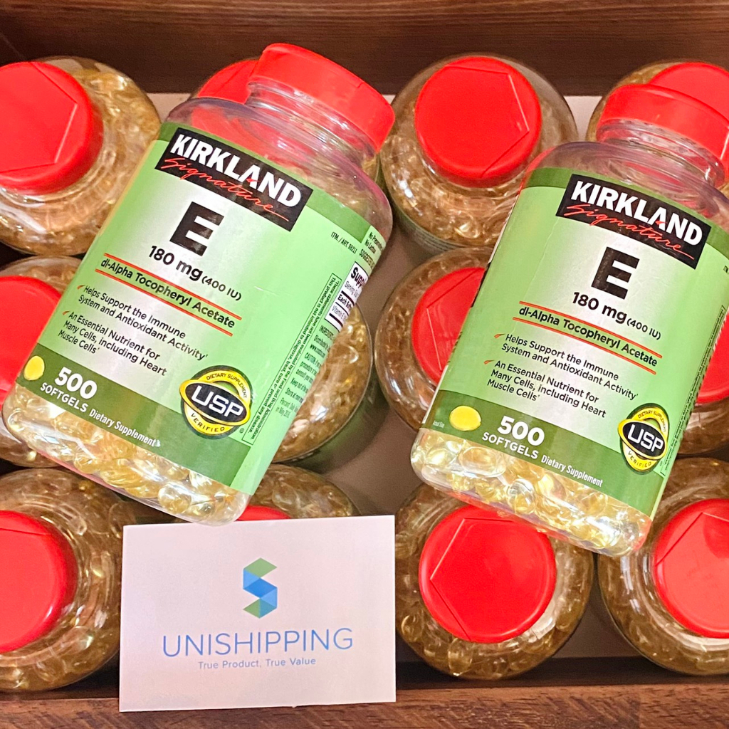 Viên Uống Bổ Sung Vitamin E 180mg Kirkland Signature  chính hãng Unishop28