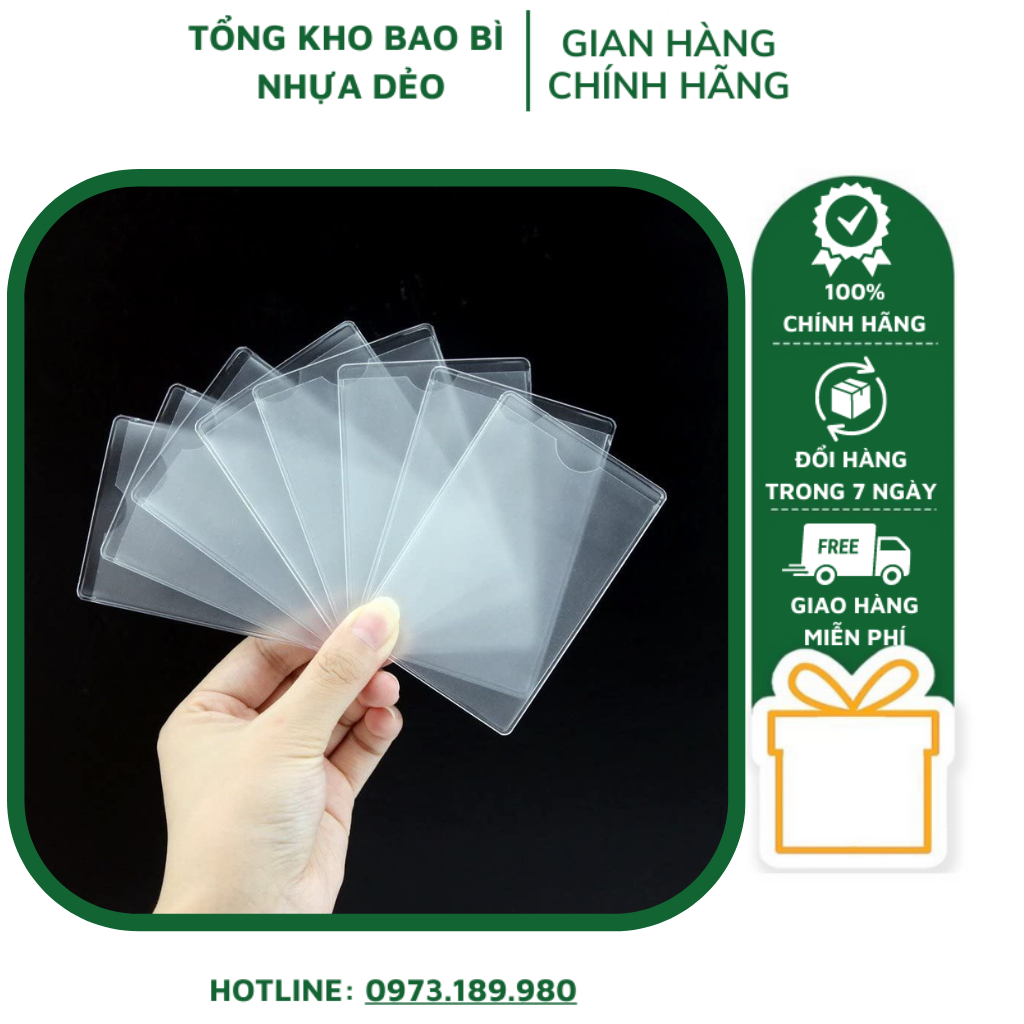 Combo 20 cái túi đựng căn cước (không nắp), đựng thẻ ATM, card visit... giá rẻ nhất thị trường