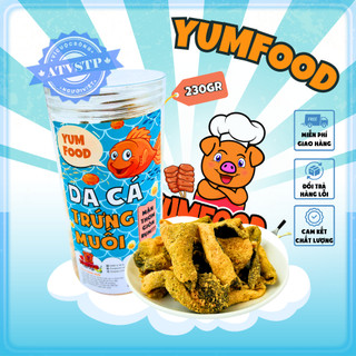 Da cá trứng muối 💛 𝐅𝐑𝐄𝐄𝐒𝐇𝐈𝐏💛 đồ ăn vặt da cá trứng muối 230gr siêu ngon yumfood