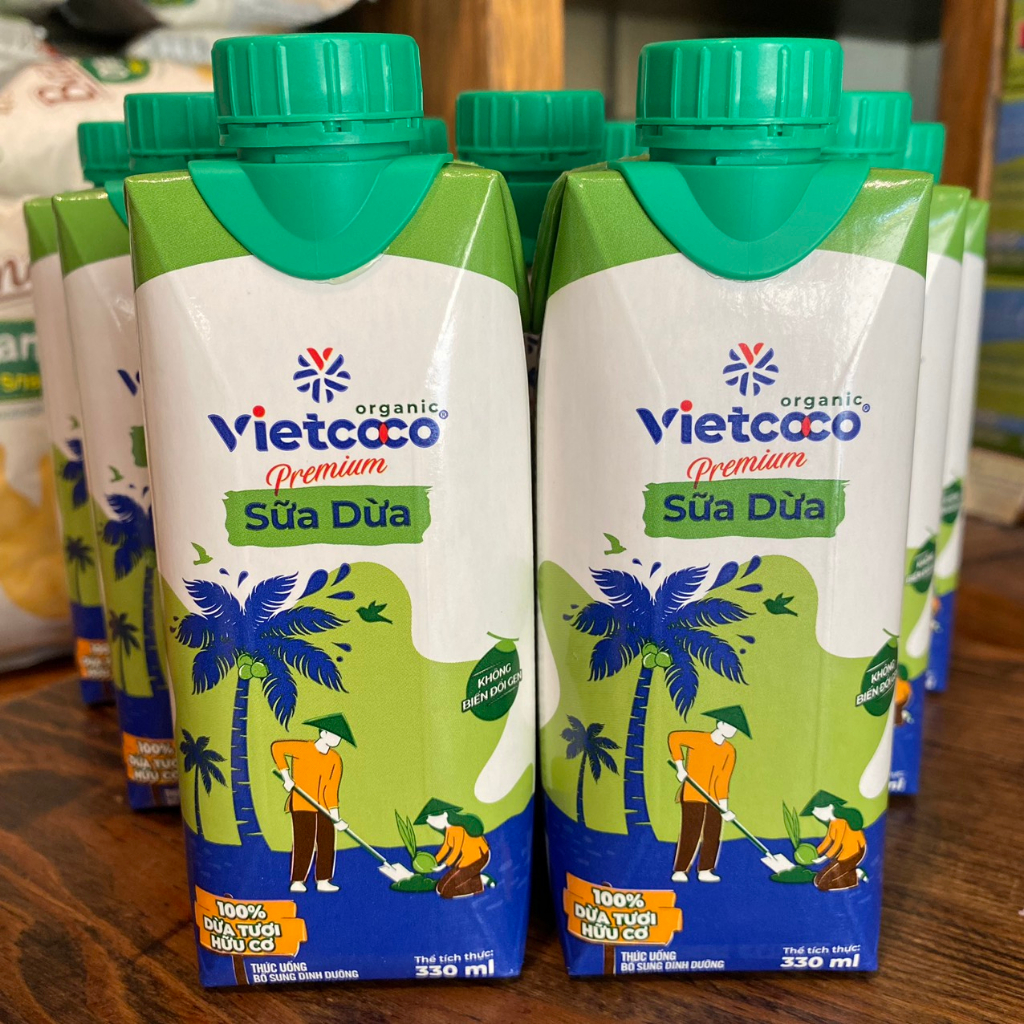 Sữa dừa hữu cơ Premium Organic Vietcoco 330ml