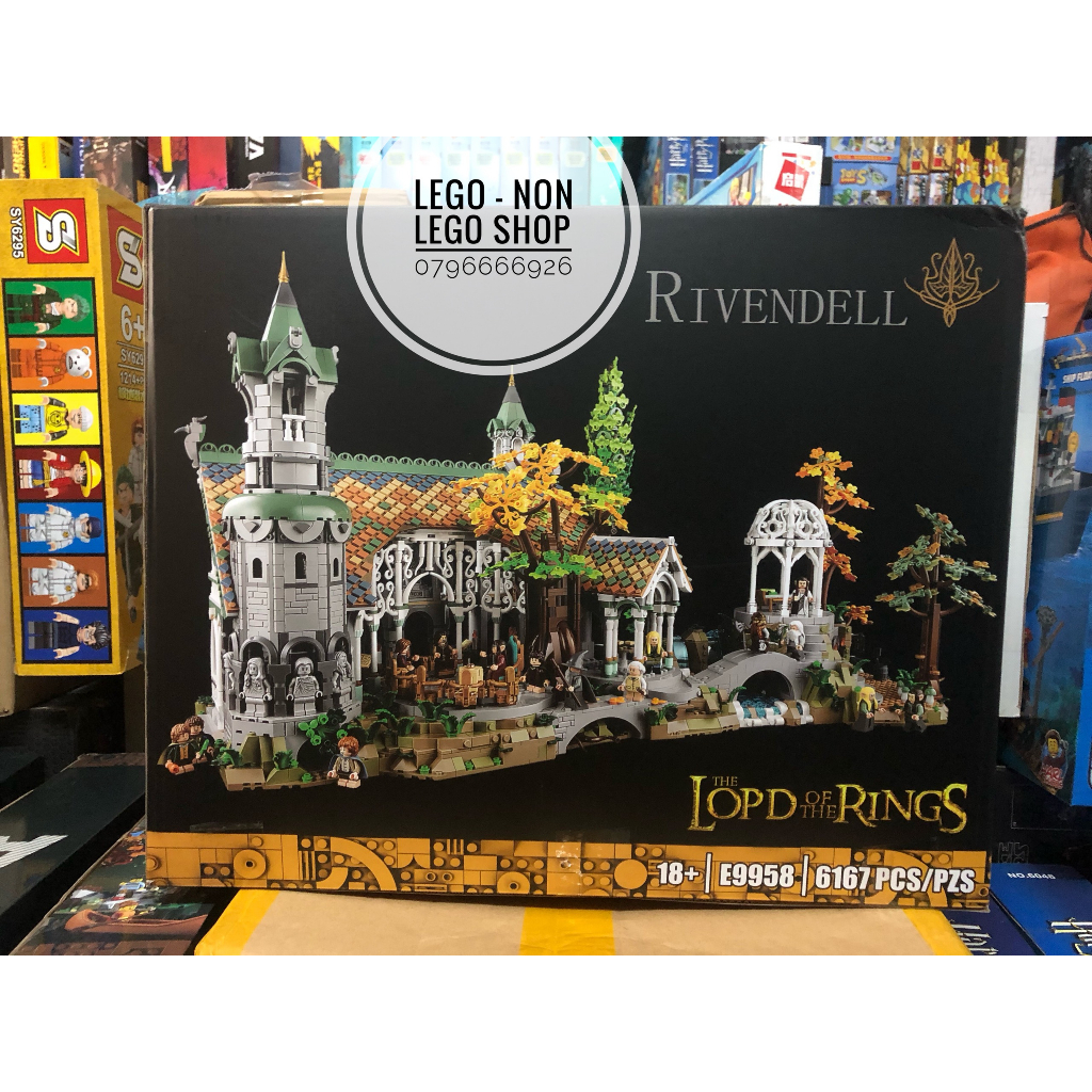 Xếp Hình 10316 Trung Cổ 66590 Khu Vườn Tiên Tộc Trông Lord Of The Rings 6167 Mảnh