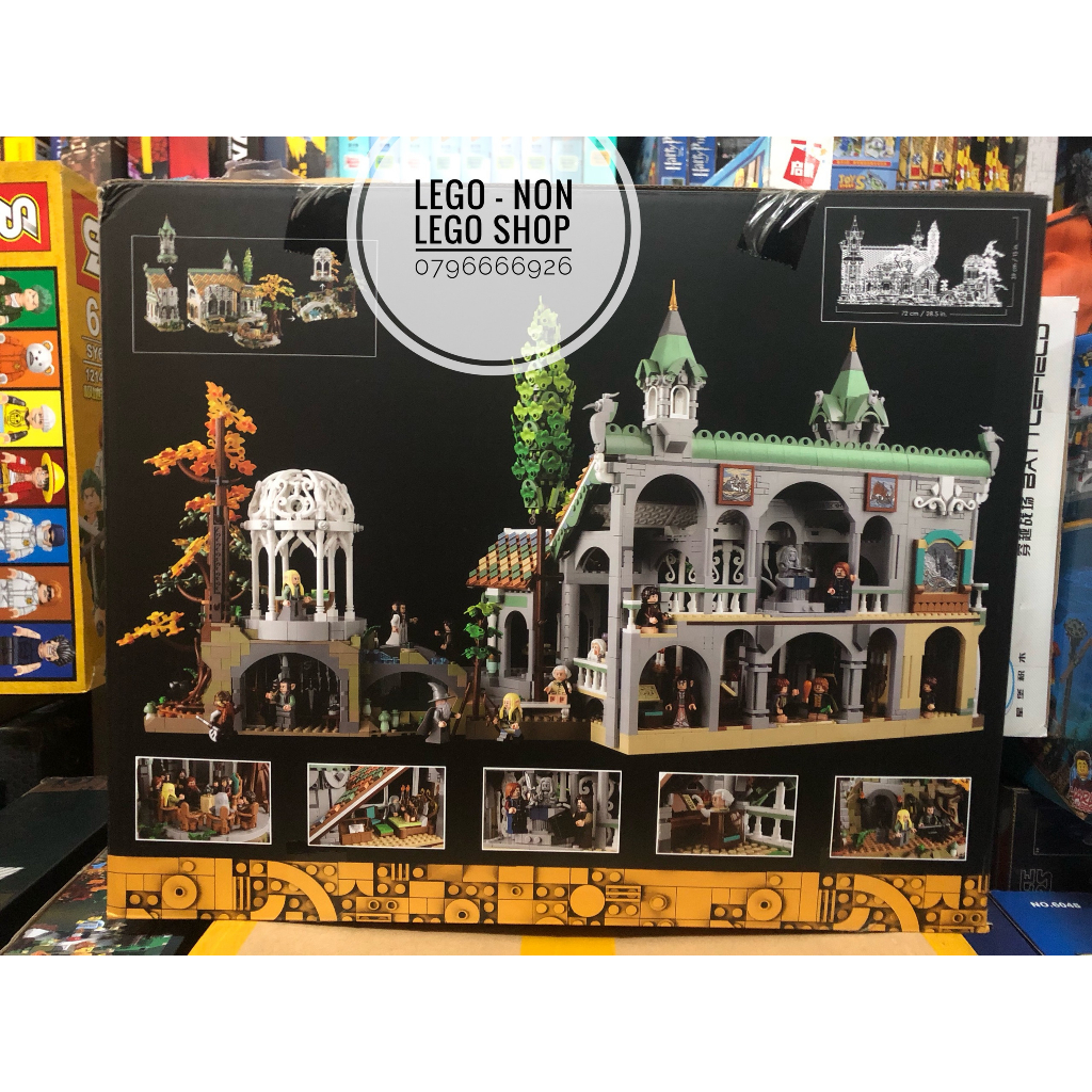 Xếp Hình 10316 Trung Cổ 66590 Khu Vườn Tiên Tộc Trông Lord Of The Rings 6167 Mảnh