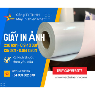GIẤY CUỘN IN ẢNH CHUYÊN DỤNG GLOSSY 230GSM