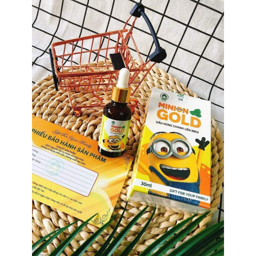 Tinh Dầu Húng Chanh Minion 🔥MUA 1 TẶNG 1🔥 giúp bé hết ho , hết sổ mũi , tăng đề kháng