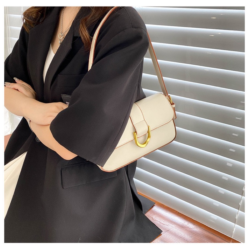 Túi cnk móng ngựa MM Bags túi kẹp nách size 23 đi chơi da đẹp form cứng cáp