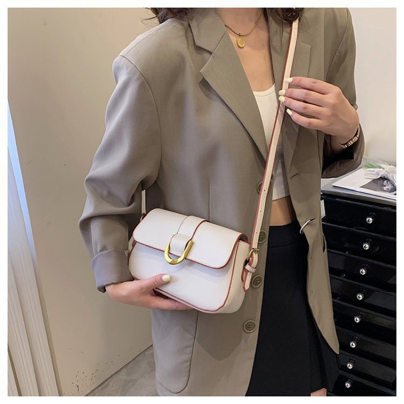 Túi cnk móng ngựa MM Bags túi kẹp nách size 23 đi chơi da đẹp form cứng cáp