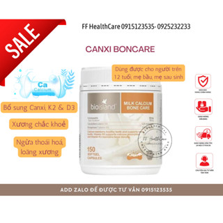 Canxi Bioisland Milk Calcium Bone Care 150 Viên Úc Mẫu Mới, Date 2025