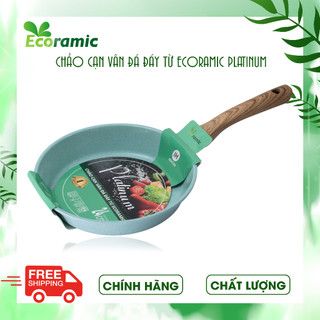 [𝐇𝐎𝐓] Chảo Chống Dính Vân Đá Ecoramic Platinum chính hãng - Chảo Cạn Cao Cấp - Dùng cho tất cả các loại bếp