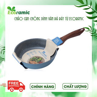 [𝐇𝐎𝐓] Chảo Chống Dính Vân Đá Ecoramic chính hãng - Chảo Cạn chất lượng cao cấp  - Dùng cho tất cả các loại bếp