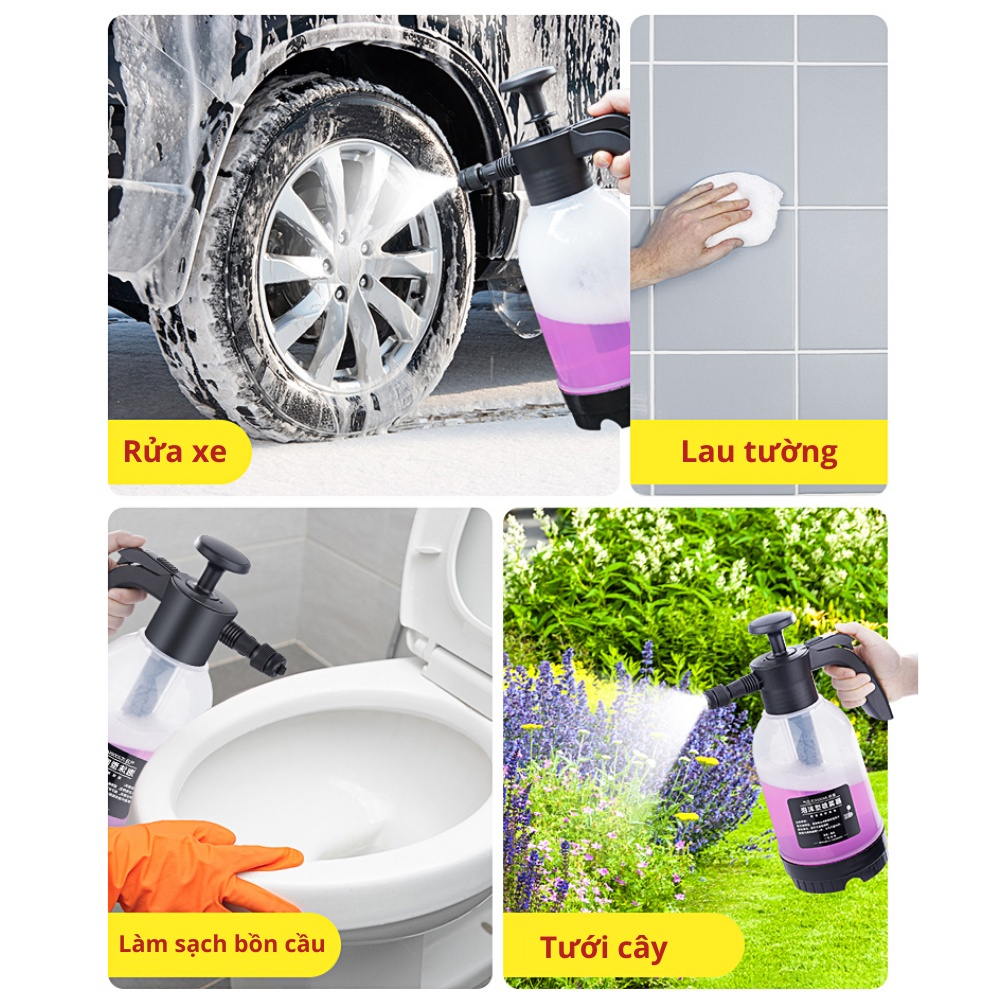 Bình Xịt Đa Năng, Bình Xịt Tạo Bọt Rửa Xe Ô Tô , Xe Máy Bình Tưới Cây Cầm Tay Tiện Dụng