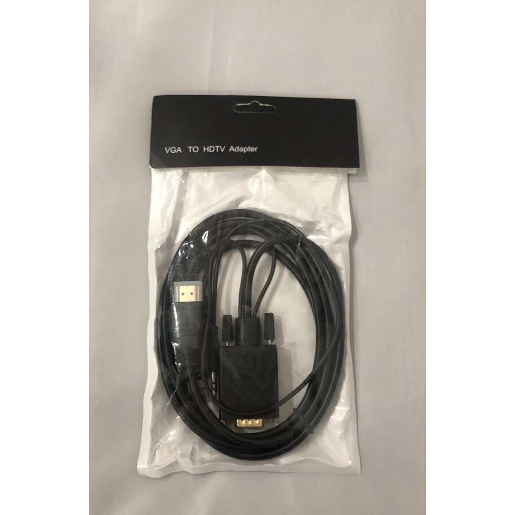 Cáp Chuyển VGA ra HDMI +USB Audio 1.8m, Hỗ Trợ 1080P, 720P