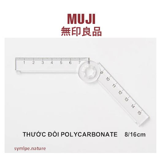 Thước Muji các loại Chính hãng