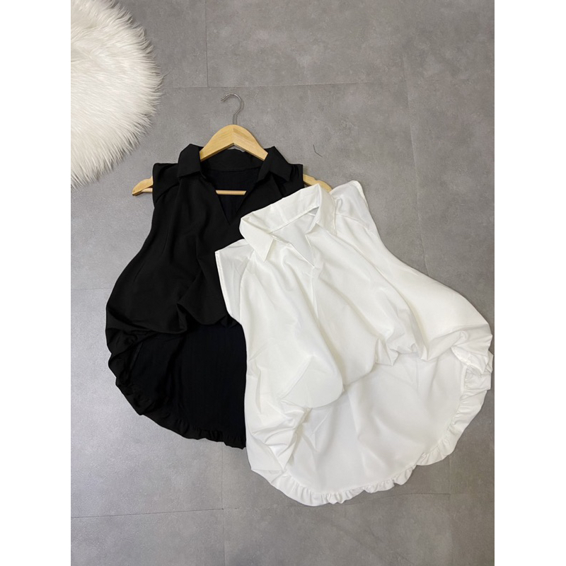 Áo sơ mi bí cộc tay ( hình thật shop chụp ) - CarotShop