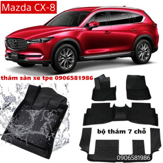 Mazda cx-8 thảm trải sàn tpe, thảm xe oto cao cấp