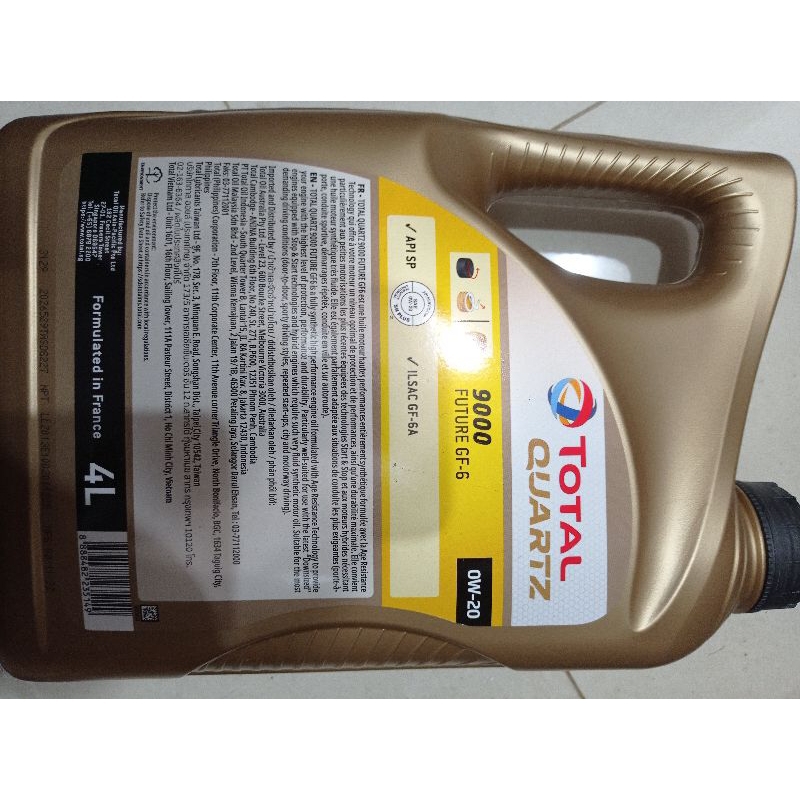 NHỚT TOTAL QUARTZ 9000 GF6 0W20