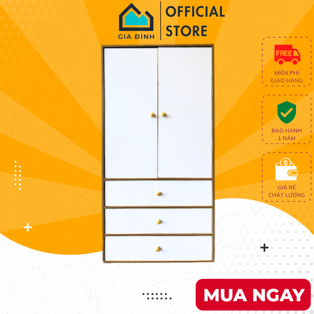 Tủ đựng đồ tủ quần áo gỗ 5 cánh đa năng đựng quần áo đồ dùng cá nhân trang trí decor nội thất T5C