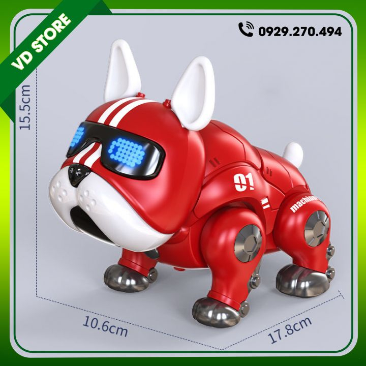 Đồ Chơi Chú Chó Robot Biết Đi Biết Nhảy Múa Có Đèn Nhạc Vui Nhộn Cho Bé