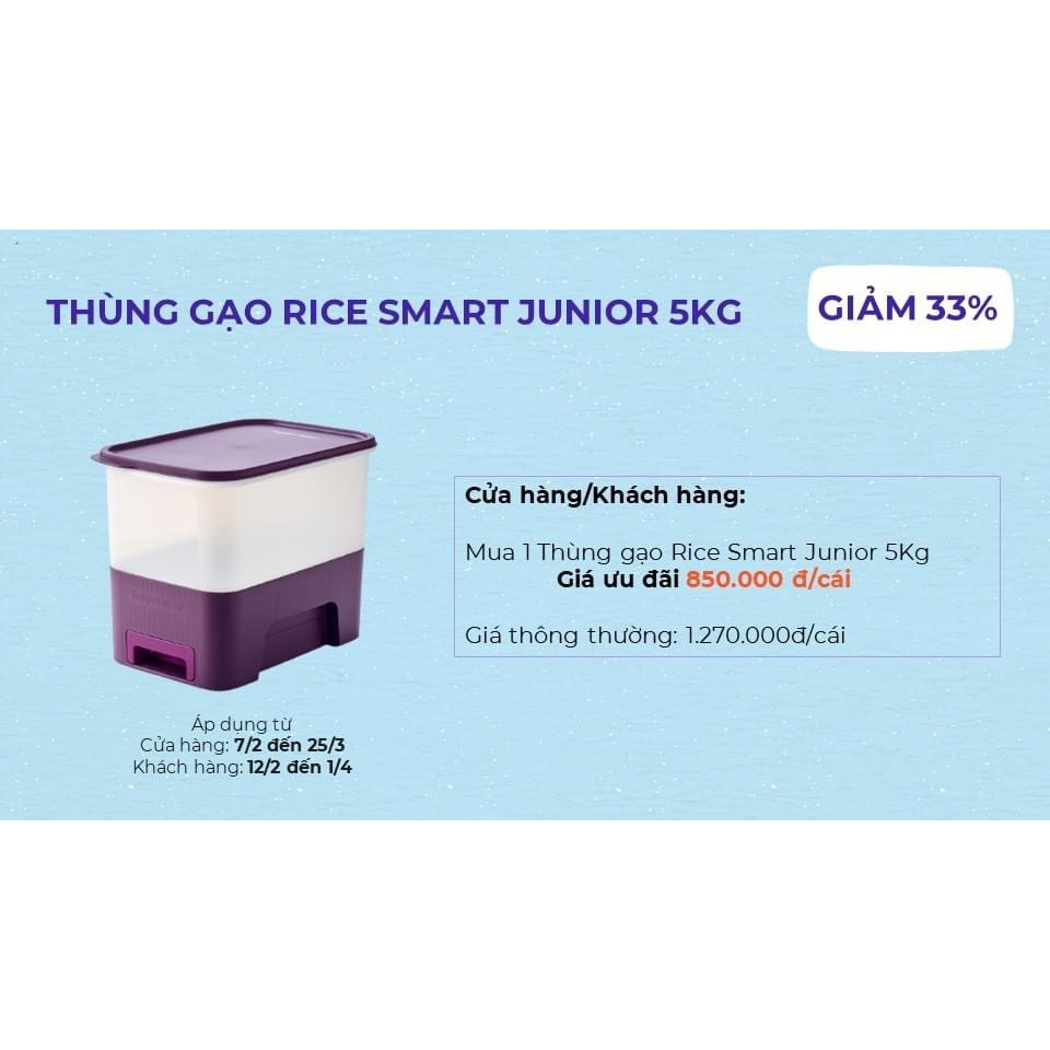 Thùng gạo tupper siêu kín