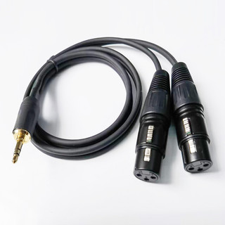 Dây âm thanh đầu 3.5mm sang 2 đầu canon xlr cái