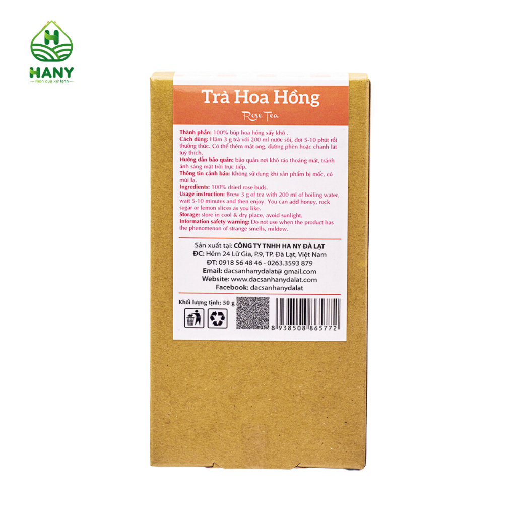 Trà Hoa Hồng HANY 50g Đặc Sản Đà Lạt