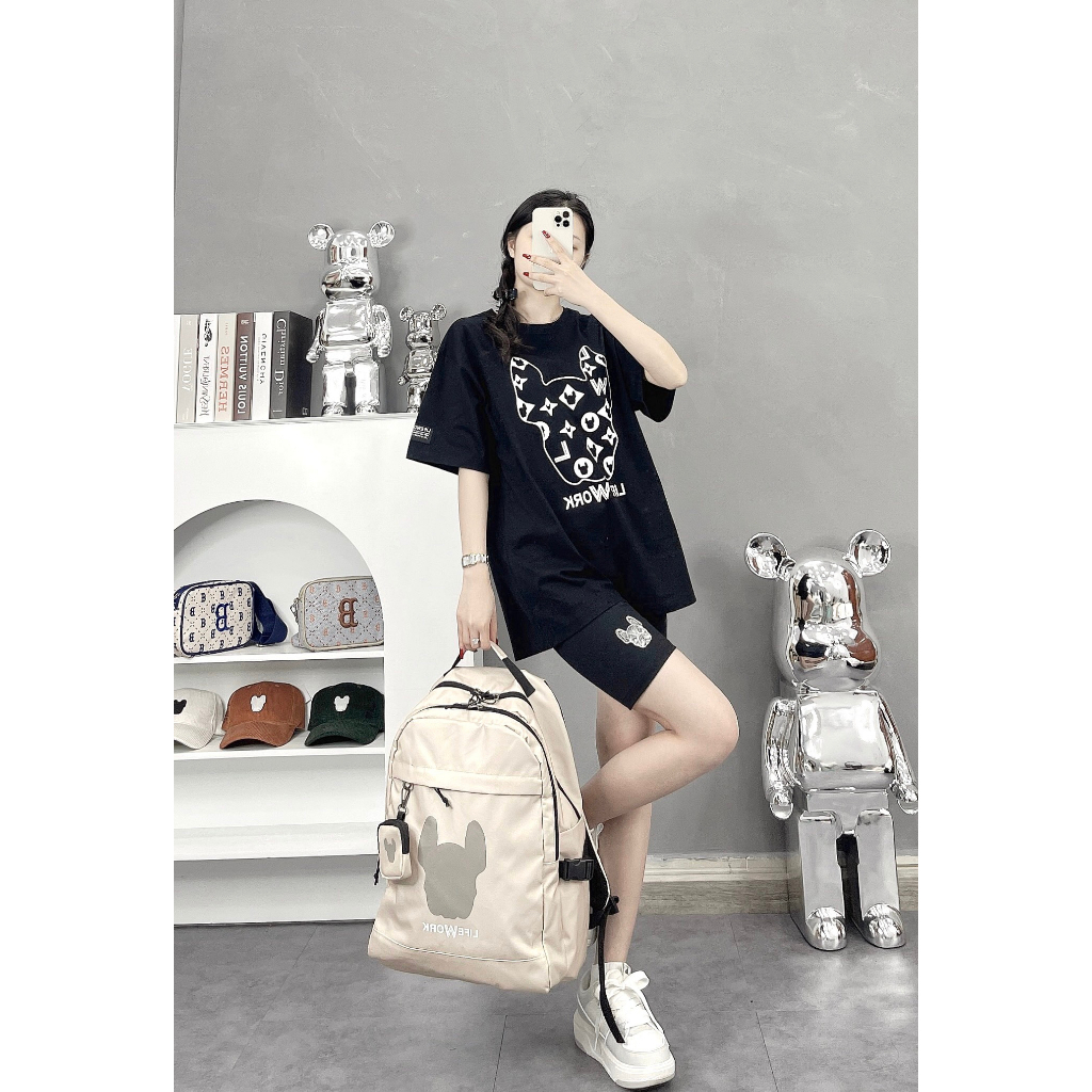 (HÀNG XUẤT XỊN) Balo B5103 LIFEWORK LOGO CLASSIC BACKPACK  full tem tag  Kích thước: 32.5 cm x 47 cm x 15 cm  Hàng có sẵ