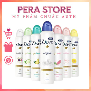 Xịt khử mùi Dove dành cho nữ 48H nhiều màu 150ml