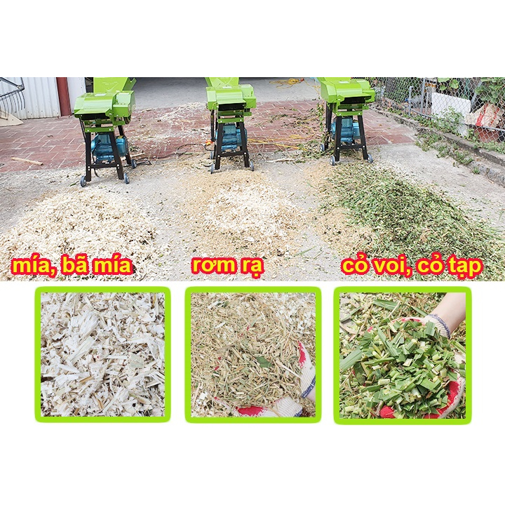 Máy Băm Cỏ, Băm Rơm Đa Năng ZT06 4 Dao