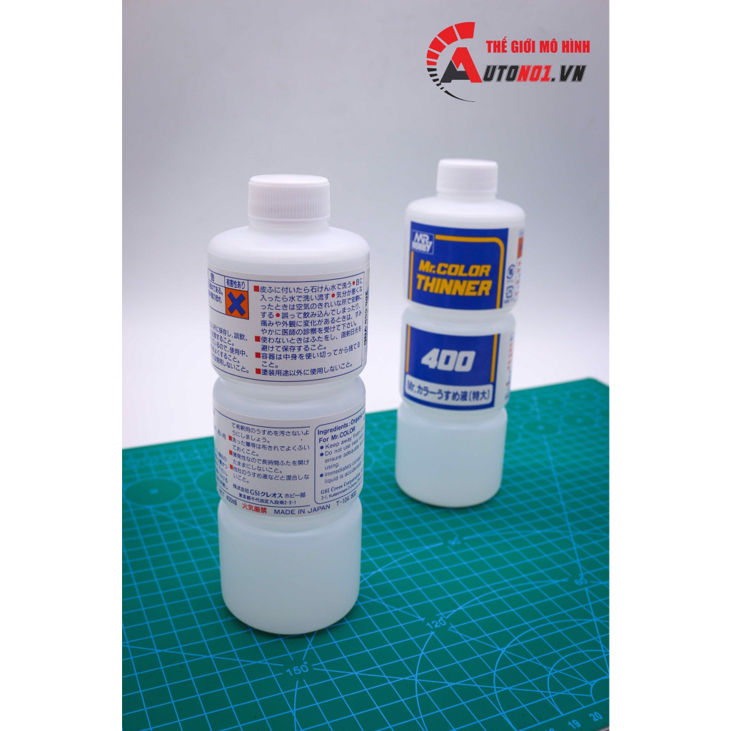 Dung dịch pha sơn thinner lacquer T104 - T108 - T111 - T117 - LEVELING - RAPID - ACRYLIC 400ML MR.HOBBY