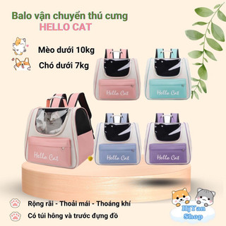 Balo vận chuyển hello cat cho mèo chó túi vận chuyển thú cưng cho mèo dưới 10kg