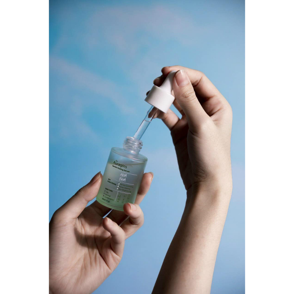 Tinh Chất Tẩy Tế Bào Chết The Auragins 7.5% AHA + 0.5% BHA Gentle Peeling Serum 30ml