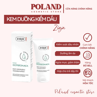  Kem dưỡng cho da dầu mụn nhạy cảm Ziaja Med Xanh giúp dưỡng ẩm ngừa mụn giảm thâm tăng đàn hồi da 50ml 
