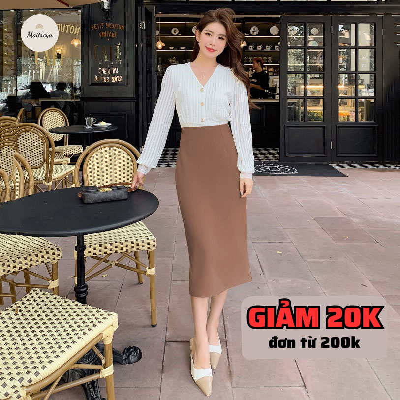 Chân Váy Công Sở Cao Cấp Tôn Dáng Cực Đẹp MAITREYA m309