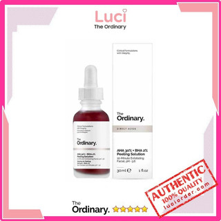 [Bill hãng] Tinh chất serum tẩy tế bào chết hoá học  The Ordinary AHA 30% + BHA 2% Peeling Solution 30ml