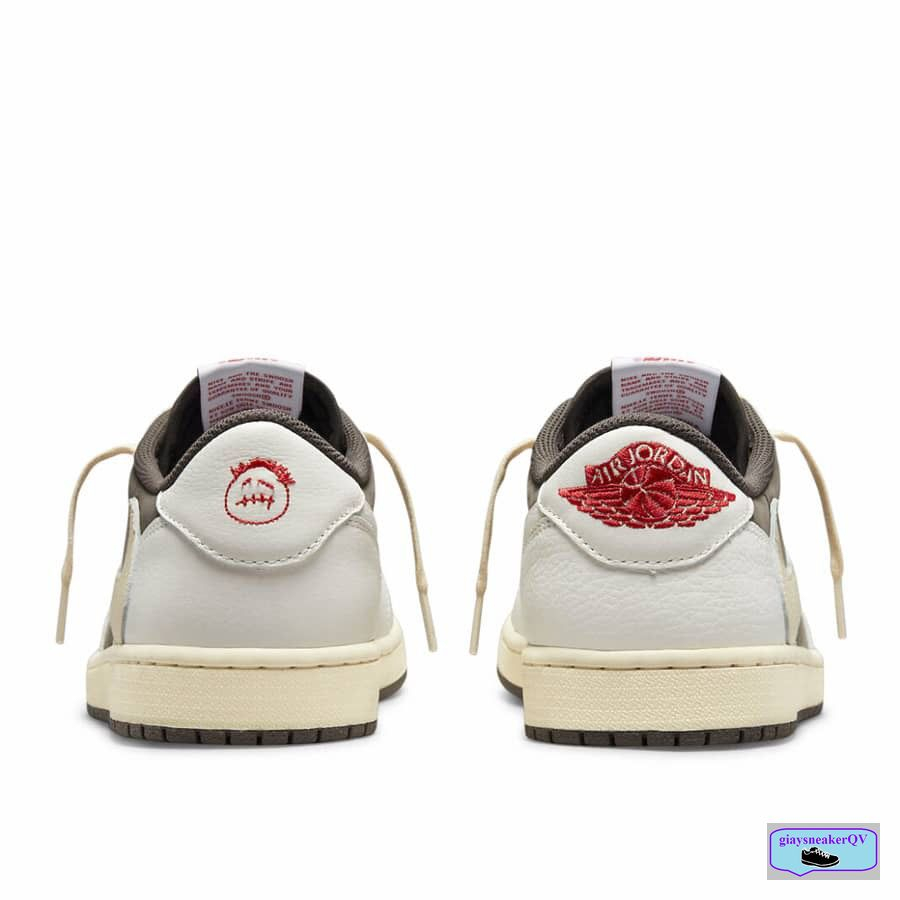 Giày Jordan 1 x Travis Scott Retro Low OG SP Sail and Ridgerock, giày cổ thấp Travis Scott cực xịn xò, phiên bản mới