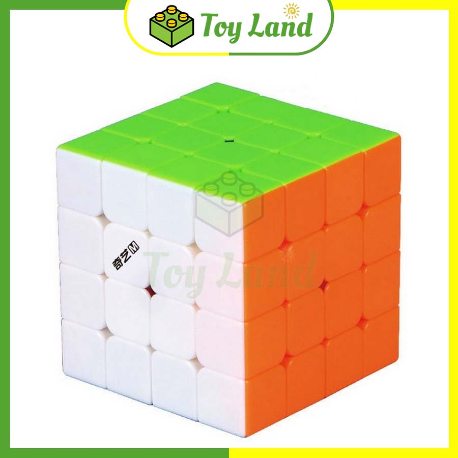 Rubik 4x4 QiYi MS Stickerless Có Nam Châm Rubic 4 Tầng 4x4x4 Không Viền Đồ Chơi Lắp Ráp Xếp Hình
