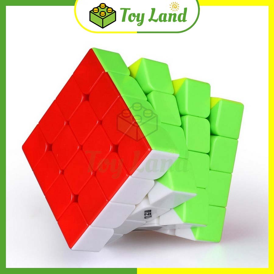 Rubik 4x4 QiYi MS Stickerless Có Nam Châm Rubic 4 Tầng 4x4x4 Không Viền Đồ Chơi Lắp Ráp Xếp Hình