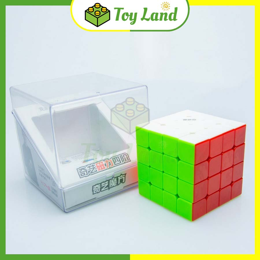 Rubik 4x4 QiYi MS Stickerless Có Nam Châm Rubic 4 Tầng 4x4x4 Không Viền Đồ Chơi Lắp Ráp Xếp Hình