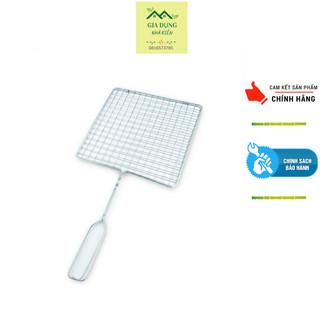 Vỉ nướng thịt, vỉ kẹp chả nướng, BBQ ngoài trời bằng inox không gỉ